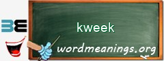 WordMeaning blackboard for kweek